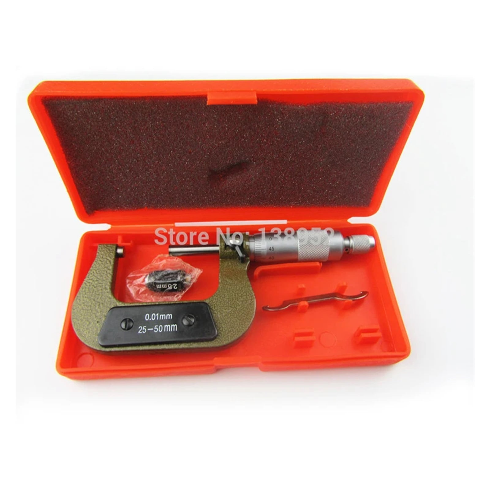 Micrometer Color 0.01mm Micrometer Thickness Gauge Vernier Caliper Measuring Tools ...