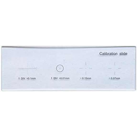 0.01mm Microscope Reticle Calibration Camera Slide Ruler Cross Stage Micrometer Multifunctional Microscope Calibrating Ruler$$Other