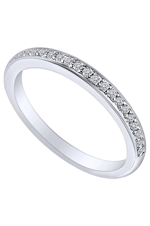 0.02 Carat Round Shape White Natural Diamond Filigree Engagement Ring 14K Soild Gold Ring Size-9