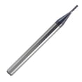 thumbnail image 1 of 0.021" Diameter 4 Flute ALTiN Carbide End Mill, .063" Length of Cut, 1-1/2" Overall Length, 1 of 1