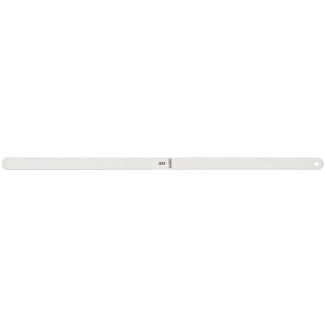 0.024 x 12 in. Tempered Steel Feeler Gage Strip