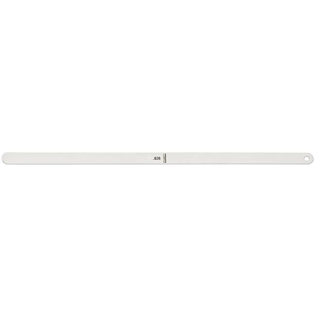 0.026 x 12 in. Tempered Steel Feeler Gage Strip