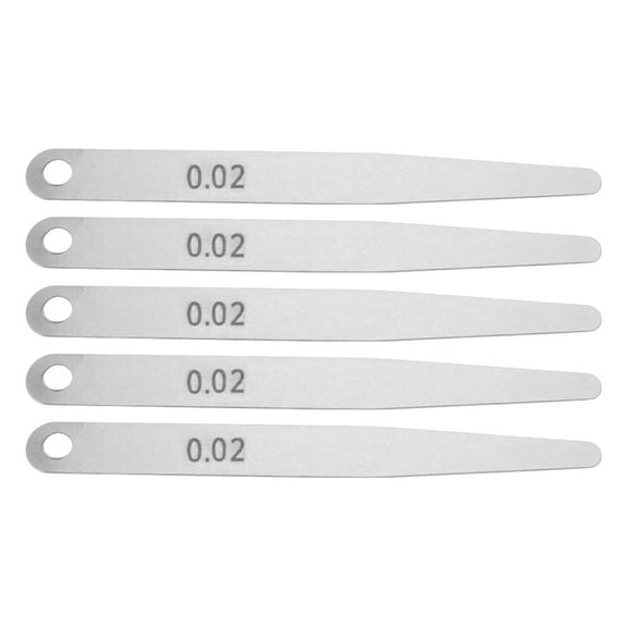 0.02mm Thickness for Metric-Filler Feeler-Gauge Woodworking Measuring Probe-Gap Tool For Feeler-Gauge Valve 5 Pack