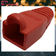 0.035/p R.J. Enterprises - RJ45 Strain Relief Boot Red 100 Pcs
