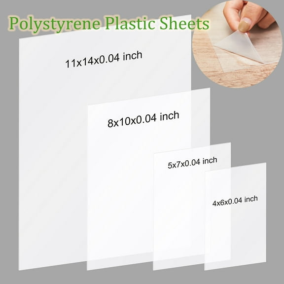 Acrylic Sheets Clear Plexiglass Panels 0.04¡± Thick- Highly Versatile, Light Weight and High Impact Strength, Acrylic Glass(4*6*0.04/5*7*0.04/8*10*0.04/11*14*0.05)-inch for choose