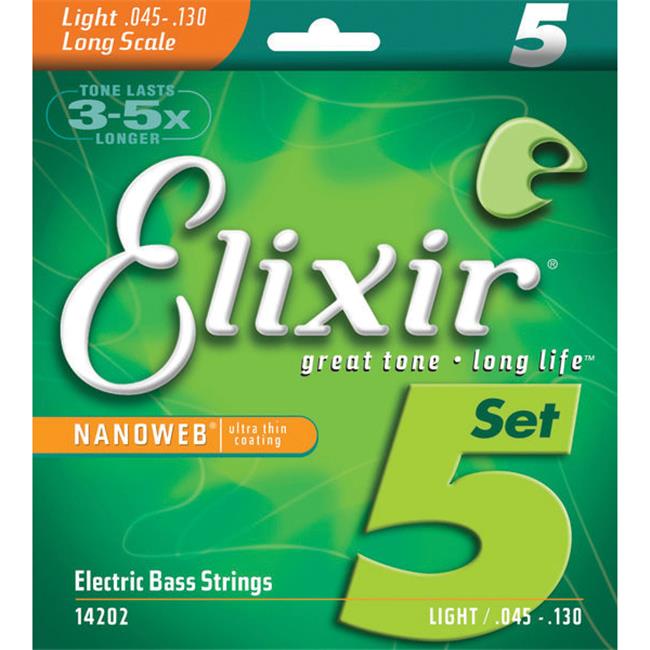 0.045-0.130 Gauge Strings Nanoweb 5 String Bass Strings - Walmart.com