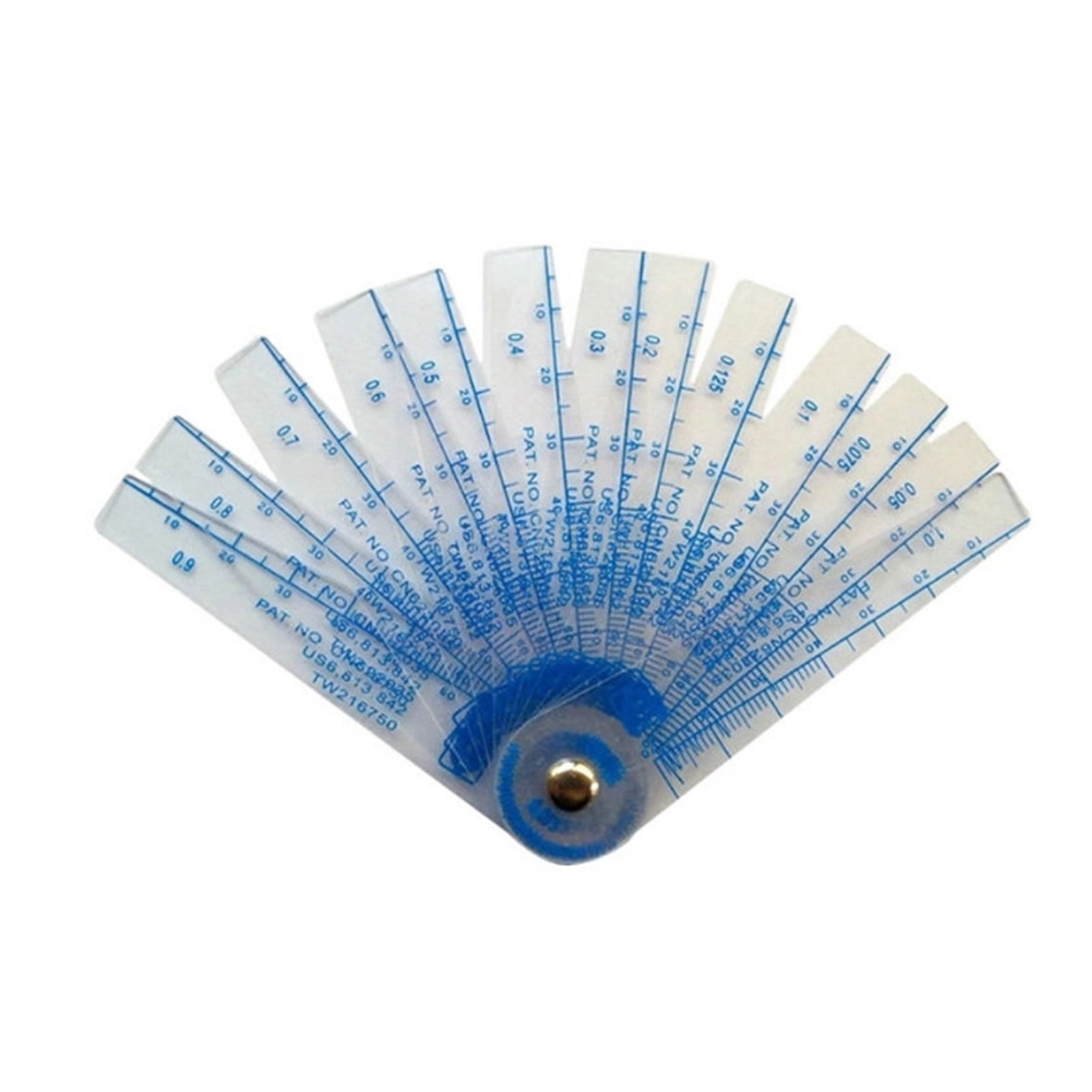 0.05-1mm Thickness Plastic Feeler Gauge Gap Filler Measuring Tool With PVC Sheet