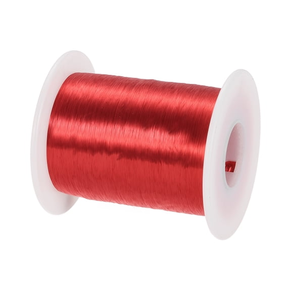 0.05mm Magnet Wire 37549ft (11445m) Enameled Copper Wires Magnet Winding Coil 200g 155C for Transformers Inductors, Red