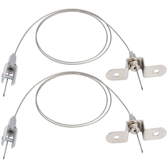 0.06 Inch Billboard Wire Rope Adjustable Hanging Wires Kit Platinum Steel Wire Rope for Picture Light Lamp Billboards Basket Flowerpot diy