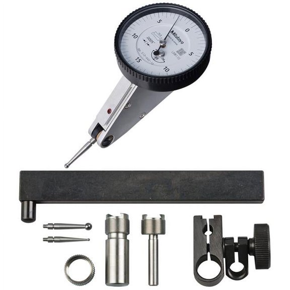 0.06 in. Tilted Dial Test Indicator Full Set with 0.0005 in. Graduation