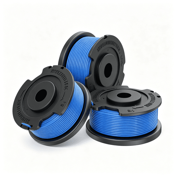 0.065'' 16FT Replacement Trimmer Spools String Replacement Spool Compatible with Greenworks 29252&25092 (3 Spools)
