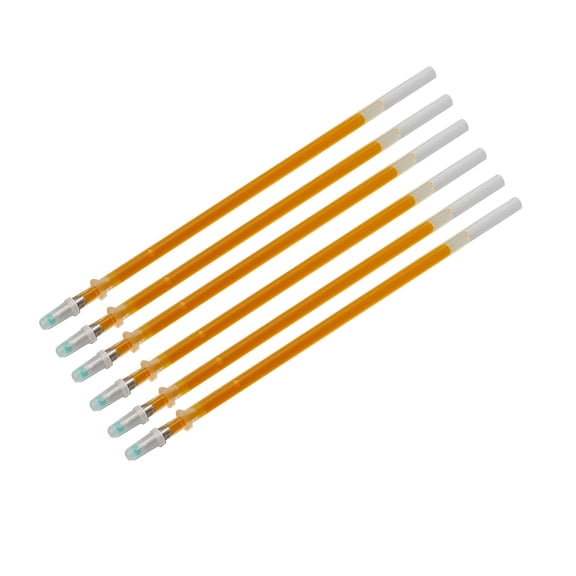 0.07 oz Water Soluble Fabric Pen, Dual Tip Water Washable Marker, Disappearing Ink Dot Drawing Pen with Thick & Fine Tip for Clothing, Grid Marking & Sewing Projects,Yellow