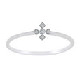 thumbnail image 1 of AFFY 0.08 Carat (Cttw) Round White Natural Diamond Accent Engagement Ring 14K Solid White Gold (I-J Color ,I2-I3 Clarity ,0.08 Carat (Cttw) Ring Size-8, 1 of 2