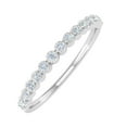 thumbnail image 1 of 0.08 Carat Diamond Wedding Band Ring in 10K White Gold (Ring Size 5.5), 1 of 7