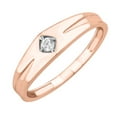 thumbnail image 1 of 0.08 Carat Men's Diamond Wedding Band Ring in 14K Rose Gold (Ring Size 5.75) (SI1-SI2 Clarity), 1 of 4
