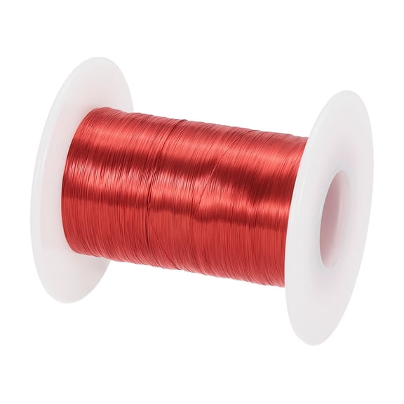 0.08mm Magnet Wire 7333ft (2235m) Enameled Copper Wires Magnet Winding Coil 100g 155C for Transformers Inductors, Red