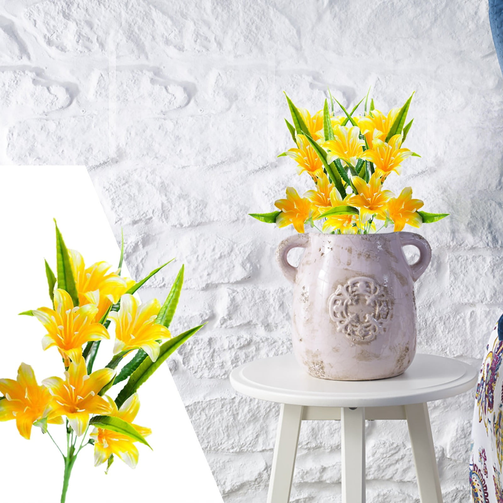 0.09lb Once for All Safe Fall Decoration Artificial Flowers! Lily