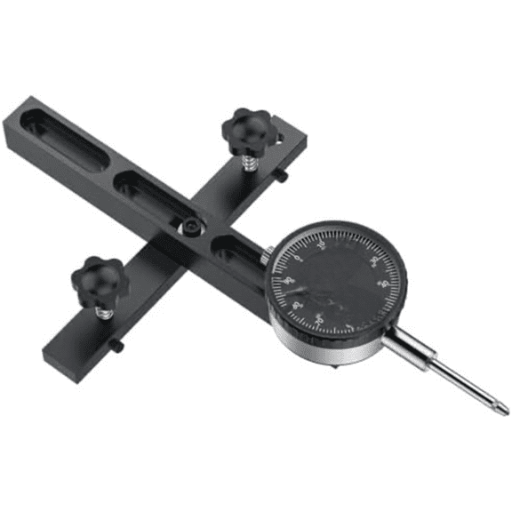 0-1"/0.001" Dial Indicator Table Saw Gauge Suitable for Table Saws with a Groove Width of 3/4" (19mm) or More for Aligning and Calibrating in Workshop,Machinery,Band Saw and Drill Press-Black