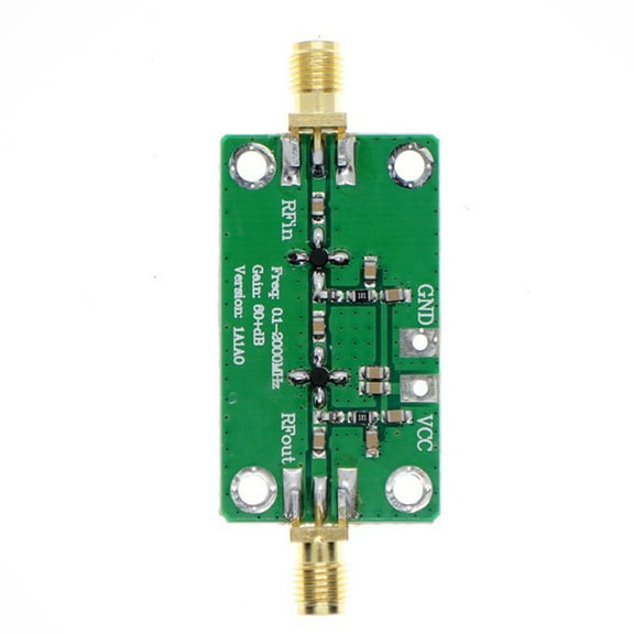 0.1-2000MHz Gains Broadband High Frequency RF Amplifier Module 60dB For FM HF VHF/UHF Analyzer