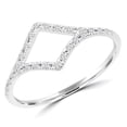 thumbnail image 1 of 0.1 CTW Round Diamond Cocktail Ring in 14K White Gold - 4.5, 1 of 1