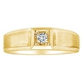 thumbnail image 1 of AFFY 0.1 Carat (Cttw) White Natural Diamond Engagement Wedding Ring 14K Solid Yellow Gold (I-J Color, I2-I3 Clarity) Ring Size-11.5, 1 of 1