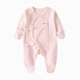 thumbnail image 1 of 0-1 Months Infant One-Piece Romper Baby Casual Long Sleeve Bodysuit Toddler & Infant Boy's Girl's Comfortable Clothing Pink Newborn Gift, 1 of 3