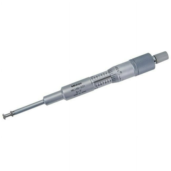Mitutoyo 146-231 0-1 in. Groove Micrometer with 0.25 in. Flange