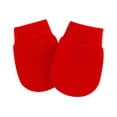 thumbnail image 1 of 0-1 Years Old Comfortable Infant Handguard Supplies Warmer Newborn Gloves Protective Gloves Baby Anti Scratch Mittens Baby Gloves RED, 1 of 8