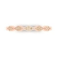 thumbnail image 1 of 0.1 ct Brilliant Round Cut Natural Morganite 18K Rose Gold Stackable Band SZ 7.5, 1 of 6