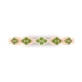 thumbnail image 1 of 0.1 ct Brilliant Round Cut Natural Peridot 14k Rose Gold Stackable Band SZ 7.75, 1 of 6