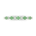 thumbnail image 1 of 0.1 ct Brilliant Round Cut Simulated Green Diamond 14k White Gold Stackable Band SZ 7.5, 1 of 6