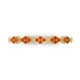 thumbnail image 1 of 0.1 ct Brilliant Round Cut Simulated Red Diamond 14k Yellow Gold Stackable Band SZ 6.5, 1 of 6