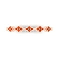 thumbnail image 1 of 0.1 ct Brilliant Round Cut Simulated Red Diamond 18K Rose Gold Stackable Band SZ 4.5, 1 of 6