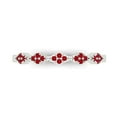 thumbnail image 1 of 0.1 ct Brilliant Round Cut Simulated Ruby 14k White Gold Stackable Band SZ 4.75, 1 of 6