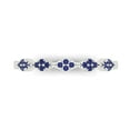 thumbnail image 1 of 0.1 ct Brilliant Round Cut Simulated Tanzanite 18K White Gold Stackable Band SZ 8.25, 1 of 6