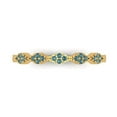 thumbnail image 1 of 0.1 ct Brilliant Round Cut Synthetic Moissanite 14k Yellow Gold Stackable Band SZ 3.5, 1 of 6