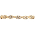 thumbnail image 1 of 0.1 ct Brilliant Round Cut Synthetic White Sapphire 14k Yellow Gold Stackable Band SZ 3.5, 1 of 4