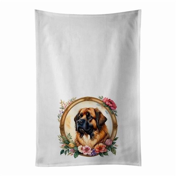 0.1 x 28 x 19 in. Leonberger & Flowers Kitchen Towel, Set of 2