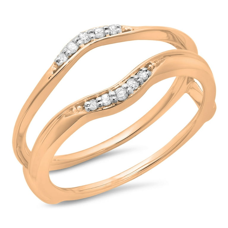 LADIES BAND 0.10CT ROUND DIAMOND 10K ROSE GOLD LADIES BAND 0.10CT ROUND DIAMOND 10K ROSE GOLD