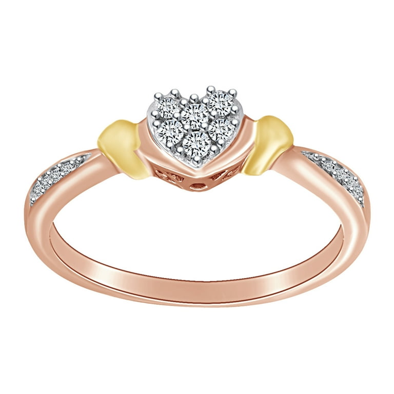 Rose gold promise ring deals walmart
