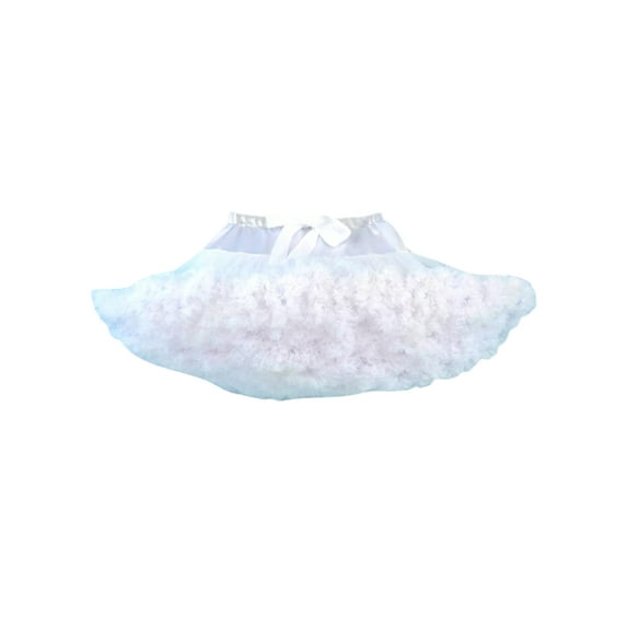 0-10 Years Baby Girls Tutu Skirt Solid Color Princess Tulle Skirt with Bowkot