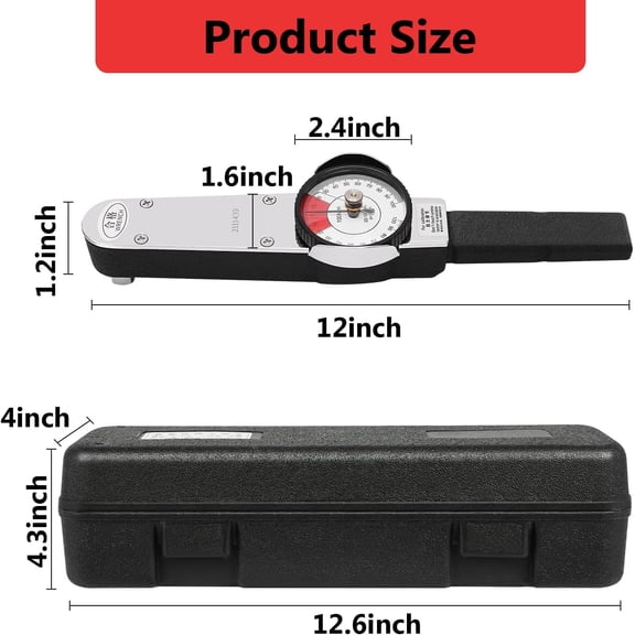 0-100 N.m Dial Indicator Torque Wrench, Indicating Torquemeter, Precision TLB Torque Wrench for Torque Testing, Cursor Spanner Wrench