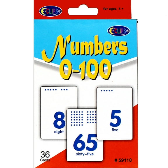 0-100 Numbers Flash Cards Case Pack 48