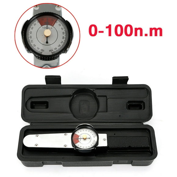 0-100n.m Dial Indicator Torque Wrench Torquemeter Precision fastener Torque Cursor Spanner Ratchet Tester