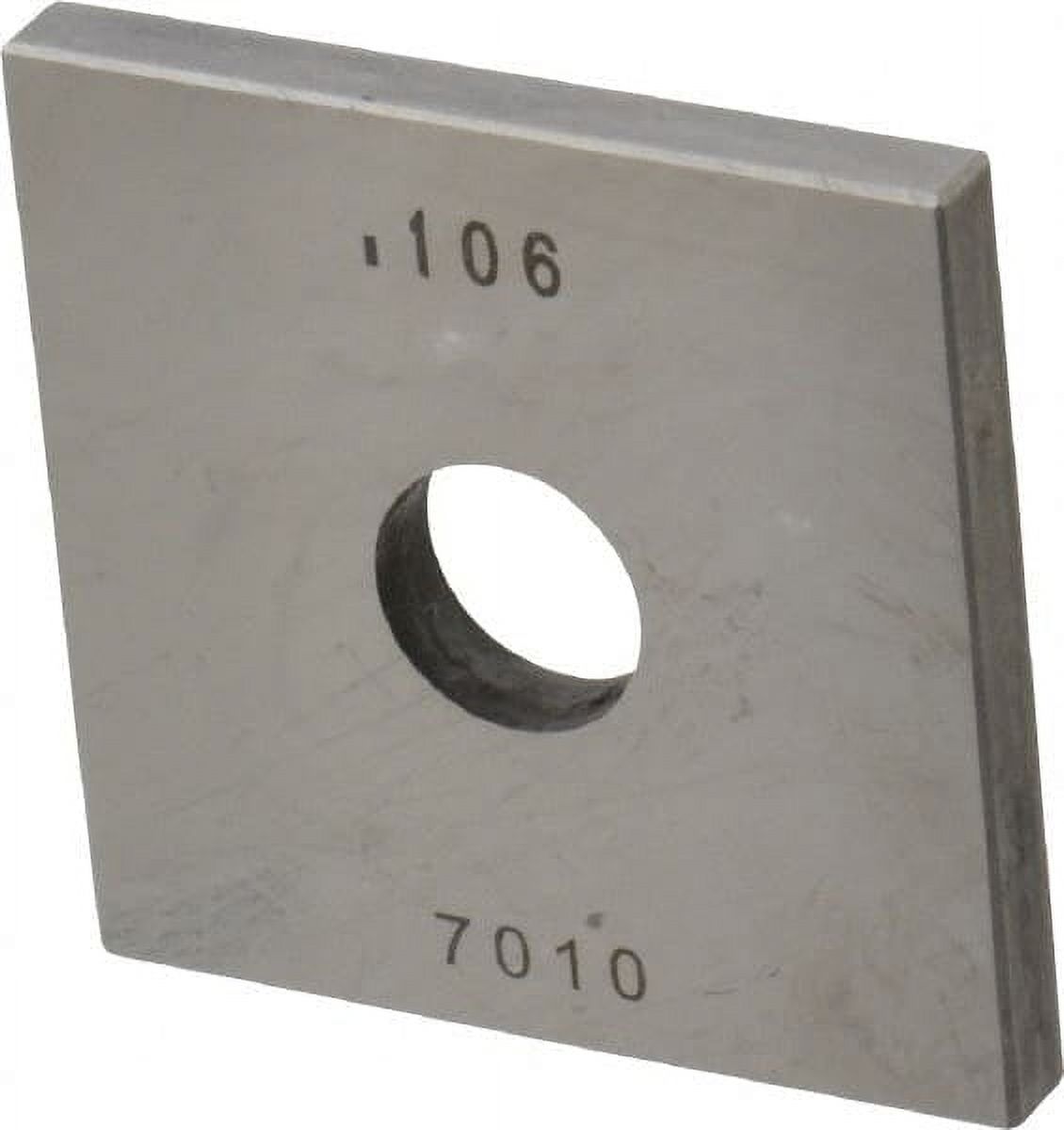 0.106" Square Steel Gage Block Accuracy Grade 0, Includes NIST