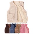 thumbnail image 1 of 0-10T Boy Girl Fleece Vest Coat Kids Zip Up Sleeveless Winter Warm Outwear Cardigan Jackets Waistcoat, 1 of 6