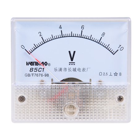 0-10V Analog Panel Voltage Gauge Volt Meter 85L1 1.5% Error Margin