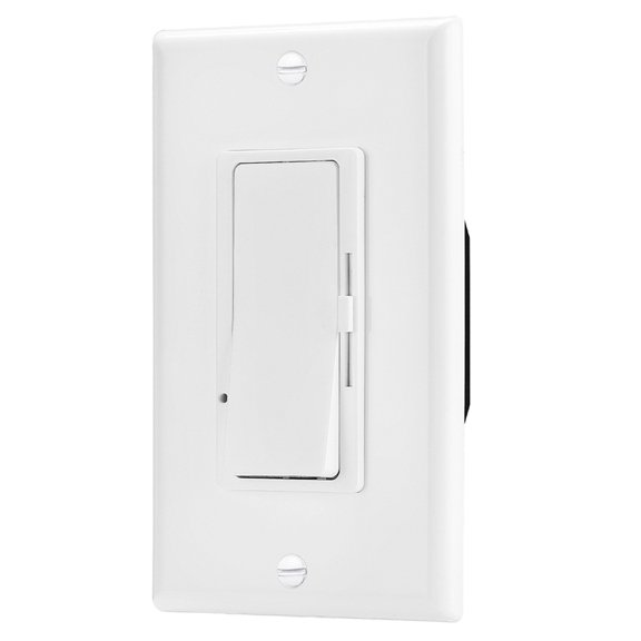 0-10V LED Dimmer Switch for Dimmable LED Lights, CFL, Incandescent Bulbs, Single-Pole or 3-Way