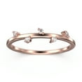 thumbnail image 1 of 0.10ct Round 5 Stone Moissanite Diamonds 10K Rose GoldMatching Band, 1 of 4