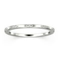 thumbnail image 1 of 0.10ct Round Cut Diamond Moissanite 10k White Gold Wedding Band, 1 of 4